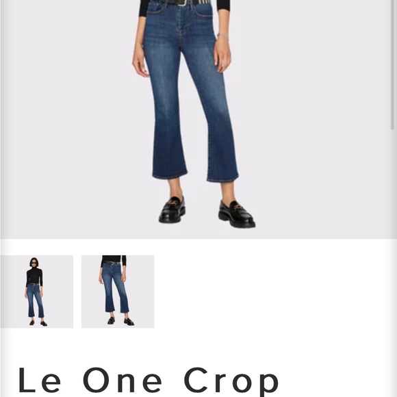 FRAME Le One Crop super stretchy and comfortable jeans, up to five sizes! - Picture 2 of 4